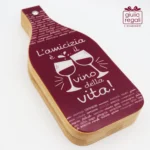 Set accessori vino 2 pezzi in legno con scatola - 9×20 cm - immagine 2