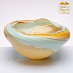 Vaso Tortora Tiffany in Vetro Soffiato a Bocca - Decorazione Artigianale