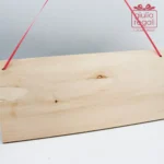 Appendioggetti da parete con chiave in legno e scritta Benvenuti - 33 cm