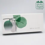 Apribottiglie in metallo con decoro foglie verdi e strass - Made in Italy