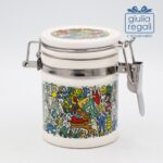 Barattolino ermetico in ceramica linea Graffiti