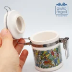 Barattolino ermetico in ceramica linea Graffiti