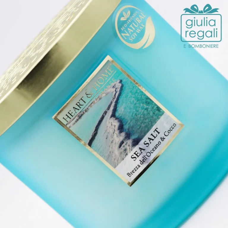 Candela profumata Brezza dell’Oceano e Cocco - Sea Salt doppio stoppino 220 g