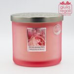 Candela profumata Peonia e Muschio Bianco - Peonia romantica doppio stoppino 220 g