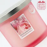 Candela profumata Peonia e Muschio Bianco - Peonia romantica doppio stoppino 220 g