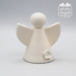 Lampada Angelo LED in porcellana - Cuorematto 8,5 cm