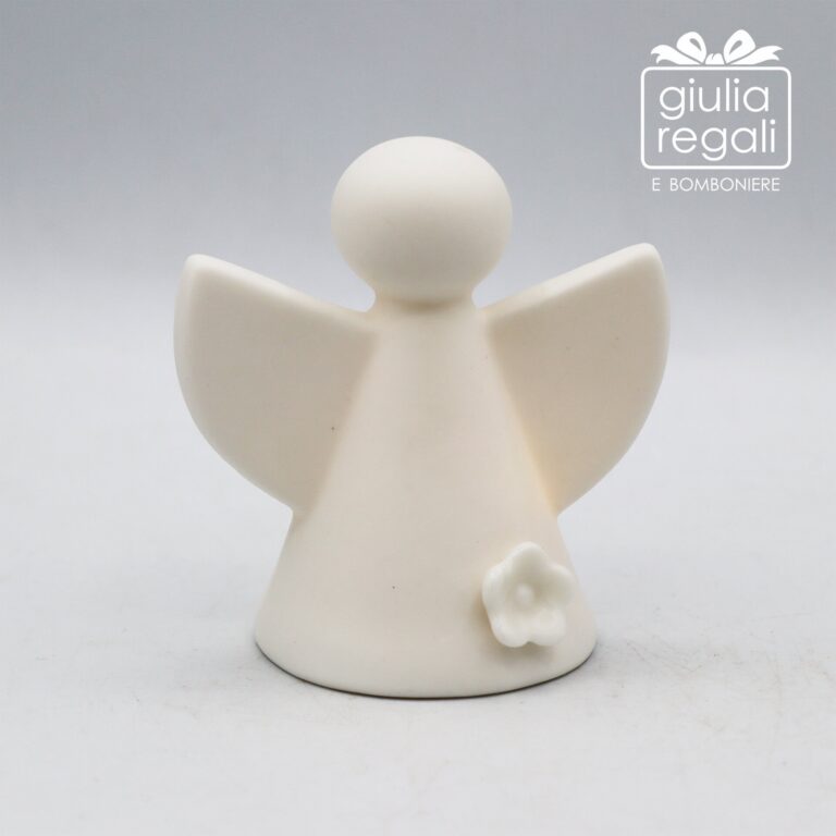 Lampada Angelo LED in porcellana - Cuorematto 8,5 cm