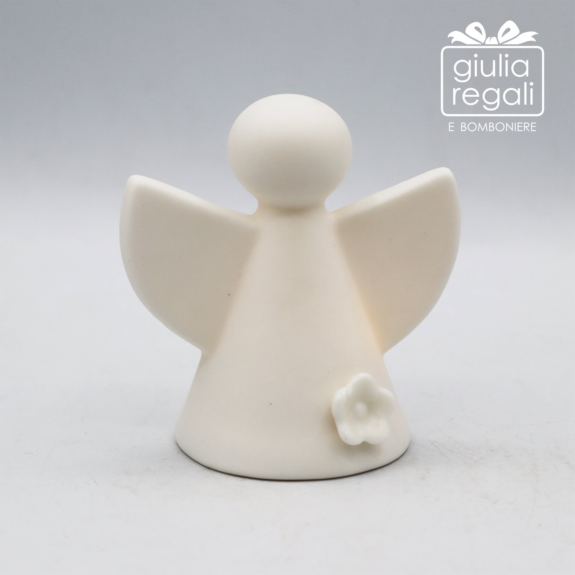 Lampada Angelo LED in porcellana - Cuorematto 8,5 cm - 01 Lampada Angelo LED in porcellana - Cuorematto 8,5 cm