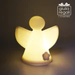 Lampada Angelo LED in porcellana - Cuorematto 8,5 cm