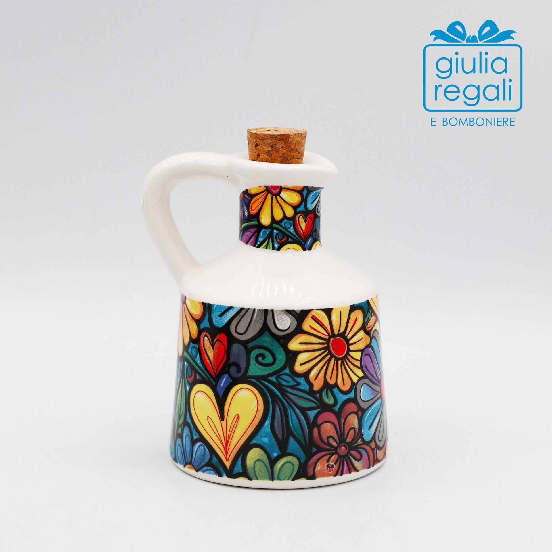 Oliera Cuorematto 100 ml Cuori&Fiori - 01 Oliera Cuorematto 100 ml Cuori&Fiori