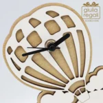 Orologio in legno mongolfiera Cuorematto