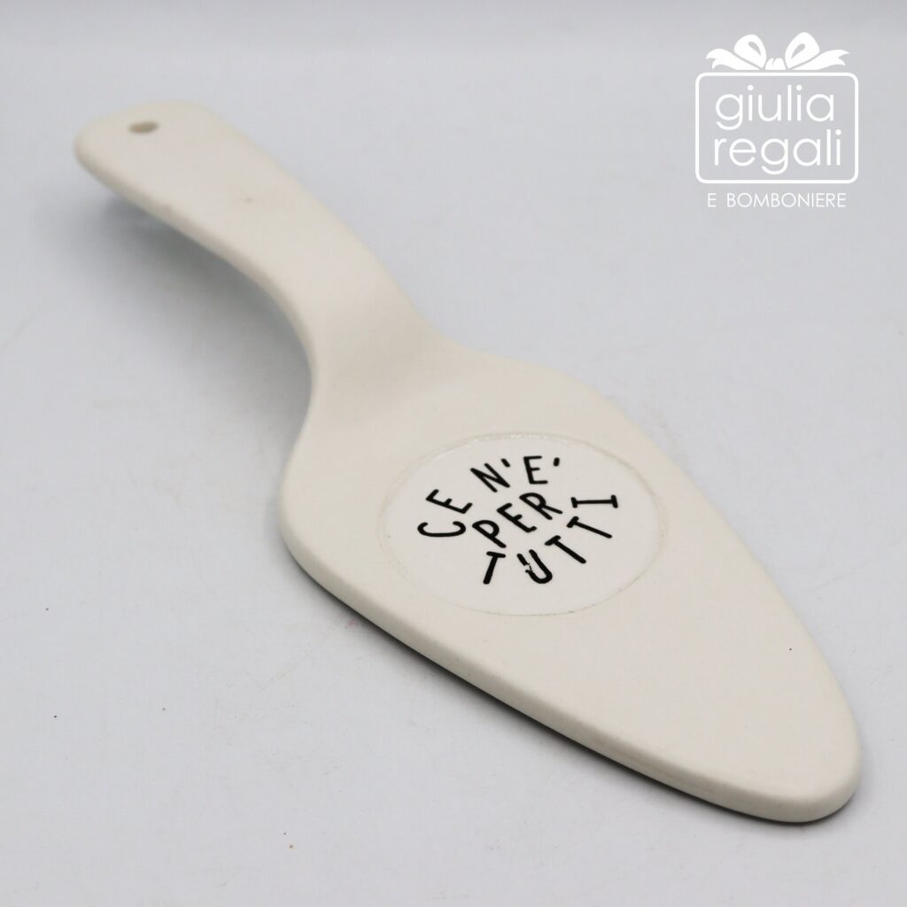Paletta per dolci in ceramica con scritta