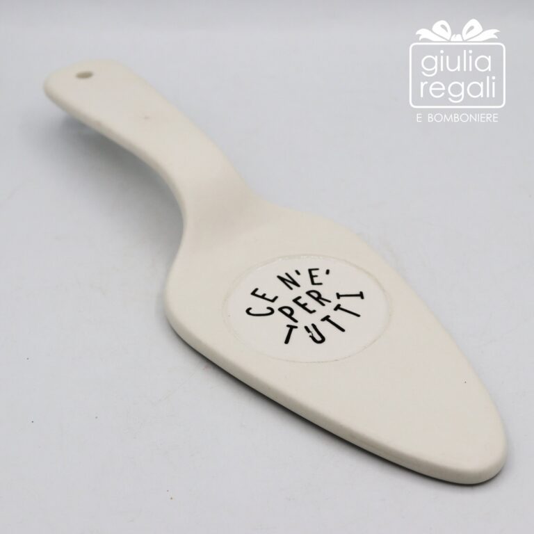 Paletta per dolci in ceramica con scritta