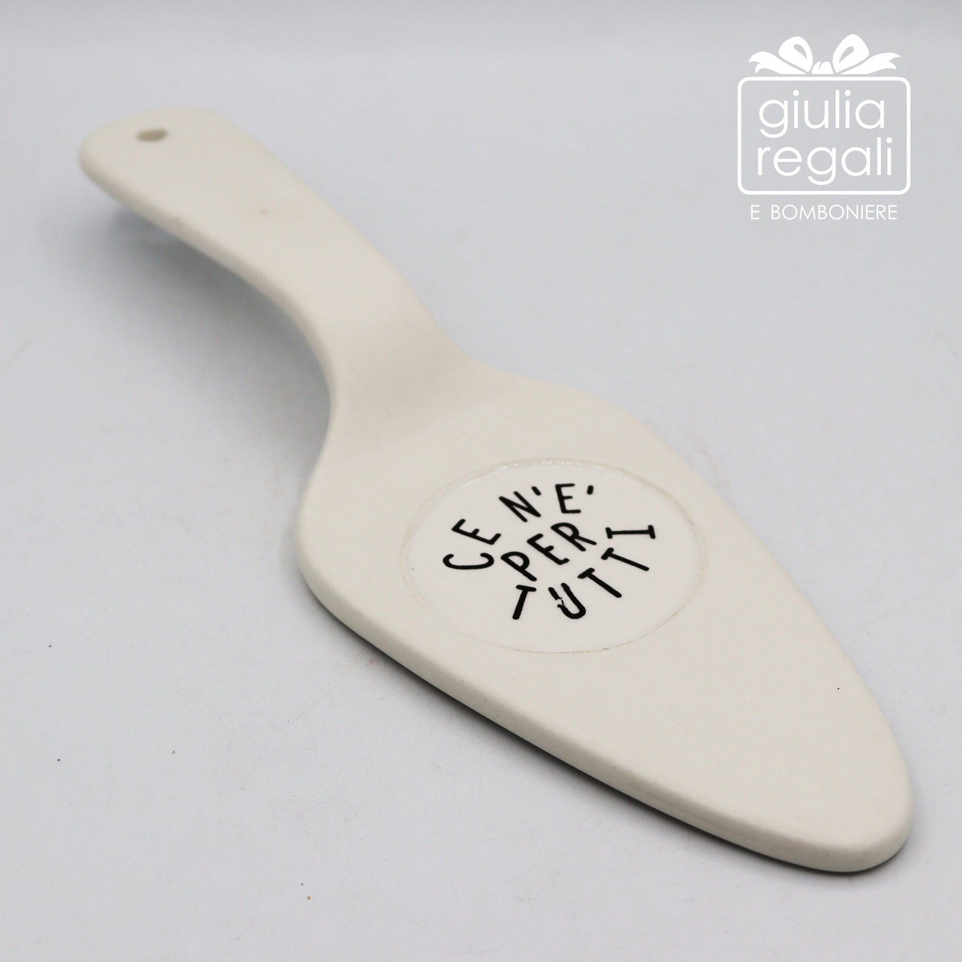 Paletta per dolci in ceramica con scritta - 01 Paletta per dolci in ceramica con scritta