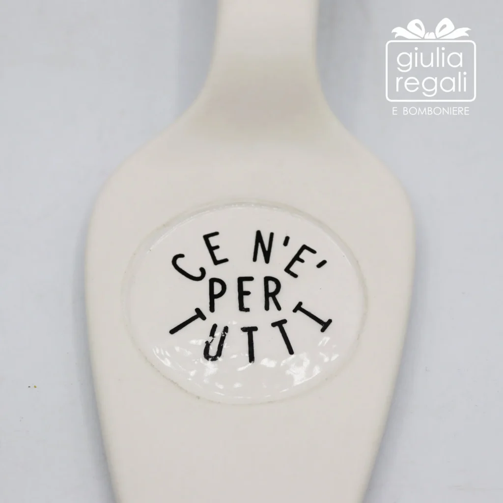 Paletta per dolci in ceramica con scritta