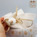 Pesce portaoggetti in porcellana con lavetta - stile marino