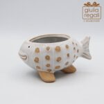 Pesce portaoggetti in porcellana - stile marino