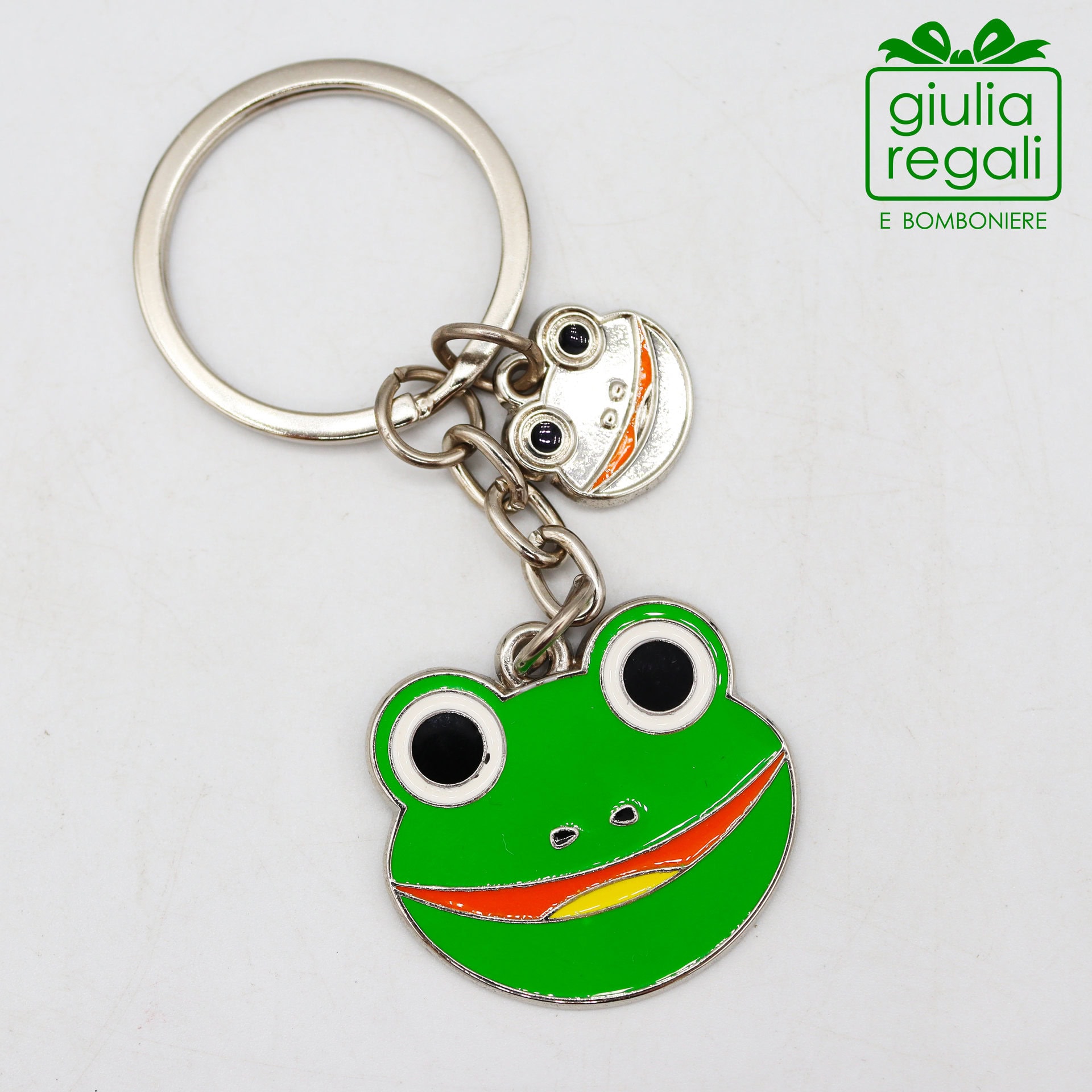 Portachiavi rana smaltato - 01 Portachiavi rana smaltato