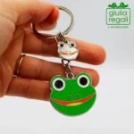 Portachiavi rana smaltato