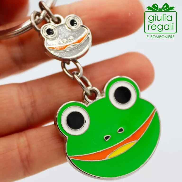 Portachiavi rana smaltato