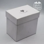 Profumatore ambiente Cuorematto in porcellana bianca con cristalli - 9,5 cm