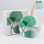 Profumatore ambiente in metallo foglie verdi - Made in Italy