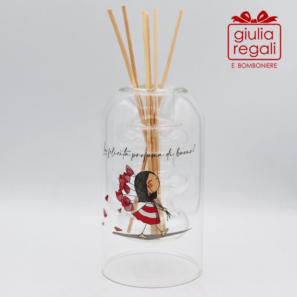 Profumatore ambiente in vetro La Tipa per Cuorematto