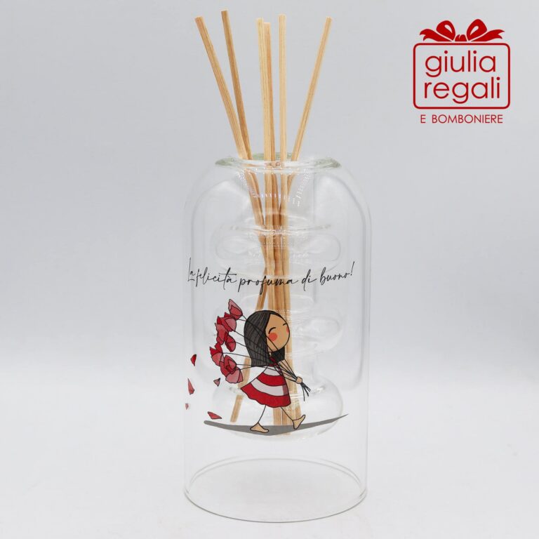 Profumatore ambiente in vetro La Tipa per Cuorematto