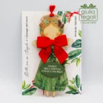 Quadretto Angelo della Fortuna e delle Cose Belle sagoma legno