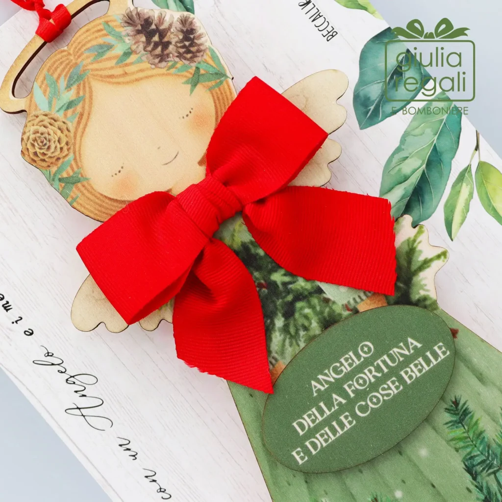 Quadretto Angelo della Fortuna e delle Cose Belle sagoma legno