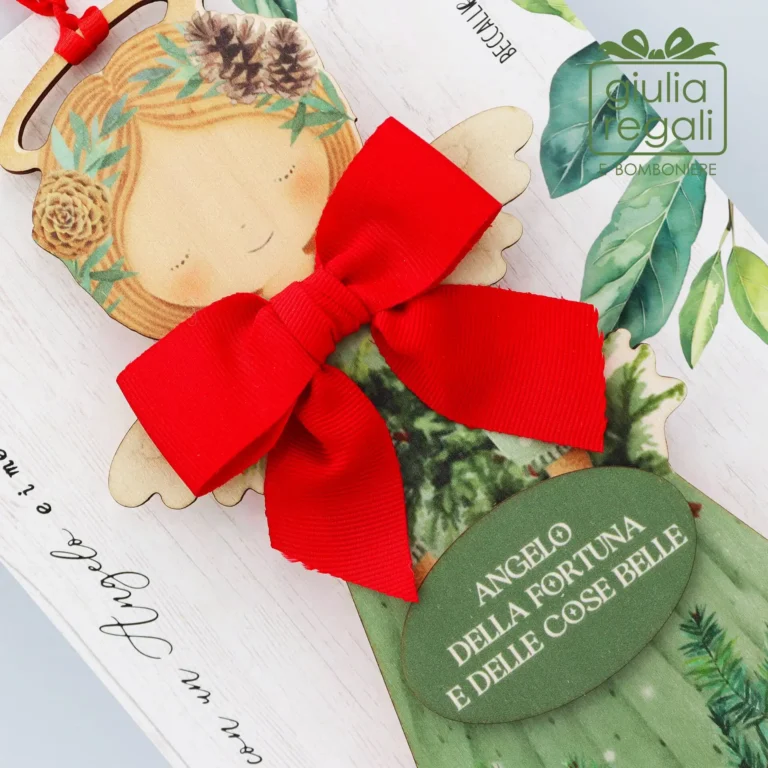 Quadretto Angelo della Fortuna e delle Cose Belle sagoma legno