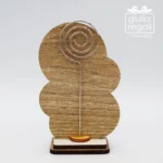 Segnaposto Il Piccolo Principe con clip - Cuorematto in legno 9,5 cm