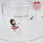 Set 2 tazzine con piattini La Tipa per Cuorematto