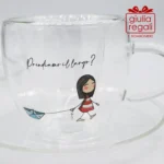 Set 2 tazzine con piattini La Tipa per Cuorematto