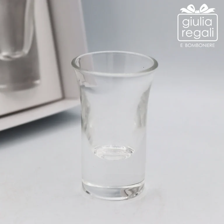 Set 6 Bicchierini Liquore in Vetro - Scatola Regalo con Frase