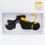 Tagliapizza moto Cuorematto nera e arancione