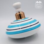 Trottola profumatore in porcellana Celeste