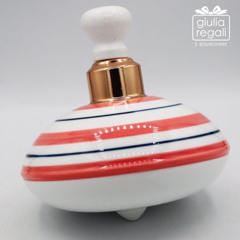 Trottola profumatore in porcellana Rossa