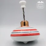 Trottola in porcellana con ingranaggio Rossa - immagine 2