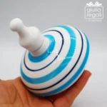 Trottola profumatore in porcellana Celeste - immagine 3