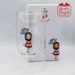 Vaso portafiori in vetro La Tipa Cuorematto