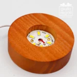 Sfera luminosa Angelo in cristallo con base LED - immagine 5