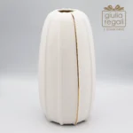 Vaso in porcellana con linea oro Inoka Home Milano