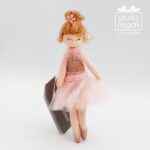 Bambolina in stoffa tutu rosa