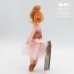 Bambolina in stoffa tutu rosa