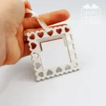 Bomboniera mini quadretto con cuoricini