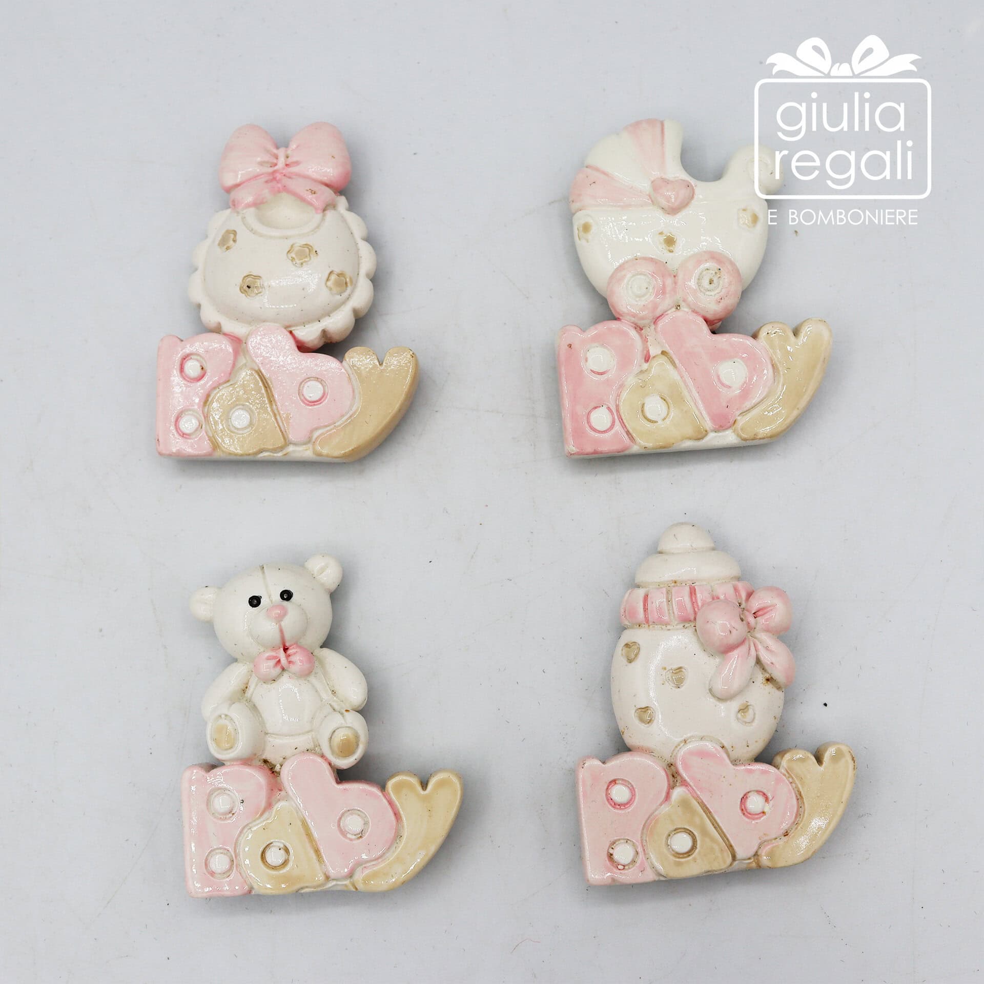 Calamite baby rosa 4 assortiti - 01 Calamite baby rosa 4 assortiti