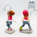 Statuina ragazza hip hop con clip