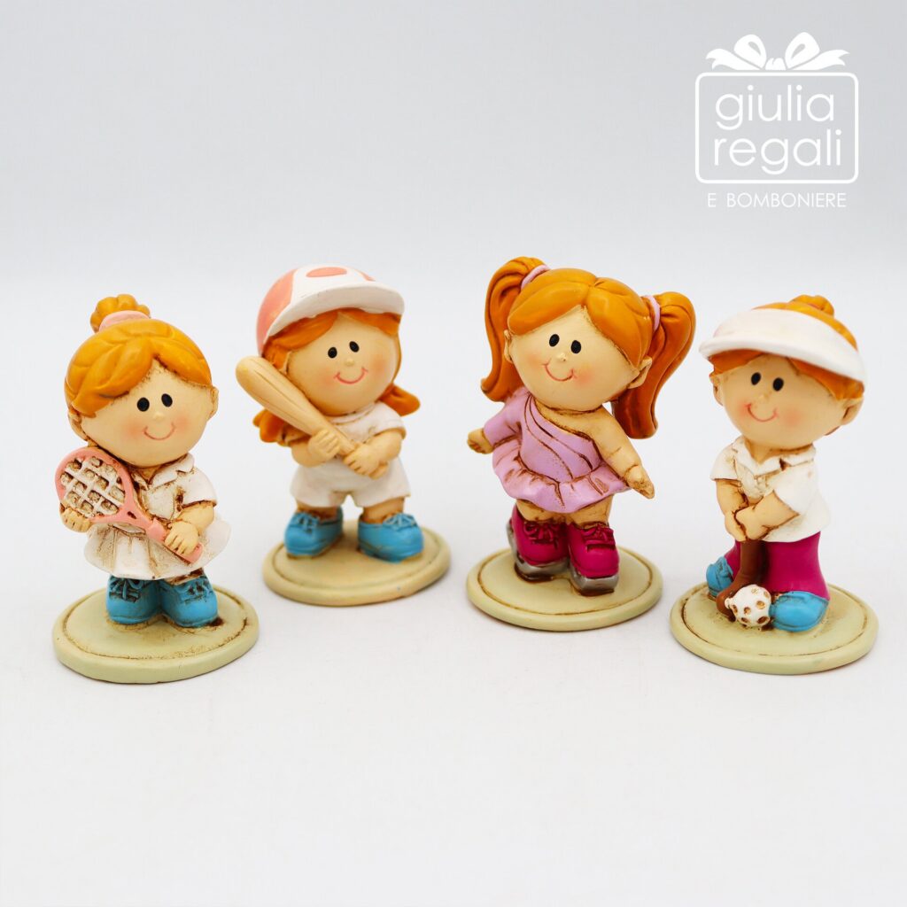 Statuine bambine sportive 4 assortite
