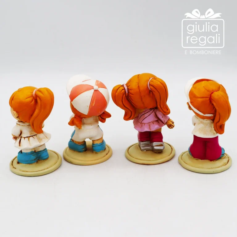 Statuine bambine sportive 4 assortite